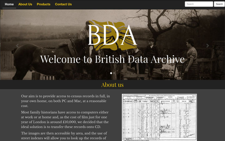 British Data Archive site