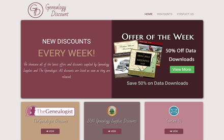 Genealogy Discount site